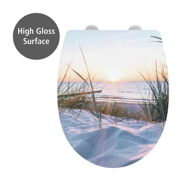 Záchodové prkénko s automatickým zavíráním 36,5 x 45 cm Baltic – Wenko