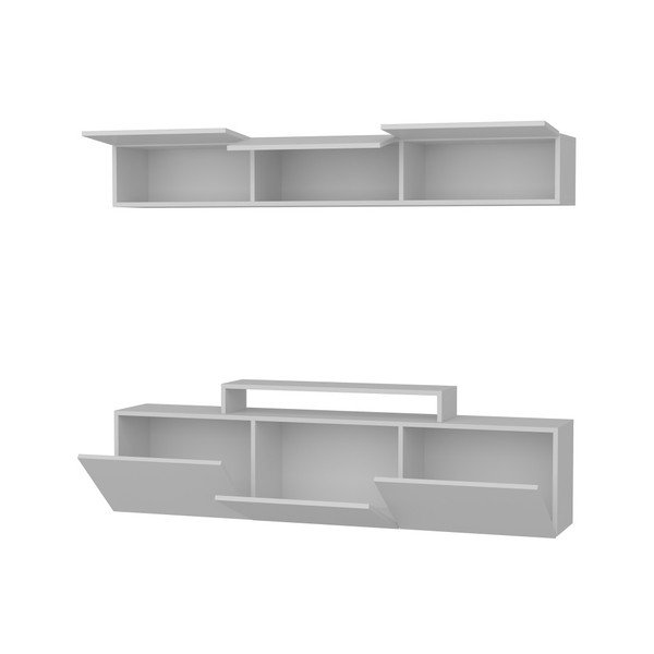 Bílá TV stěna Mobito Design Line-image-4