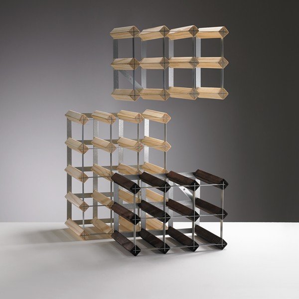 Regál na víno z dubového dřeva na 30 lahví - RTA-image-1