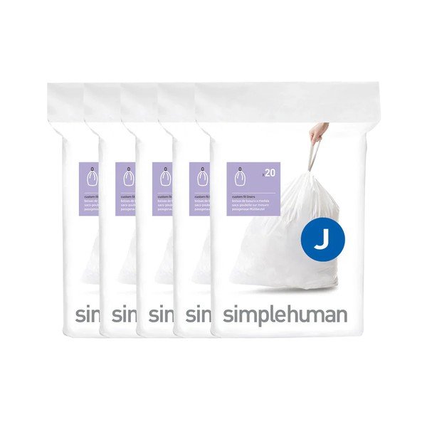 Stahovací pytle na odpadky v sadě 100 ks 45 l J – simplehuman-image-1