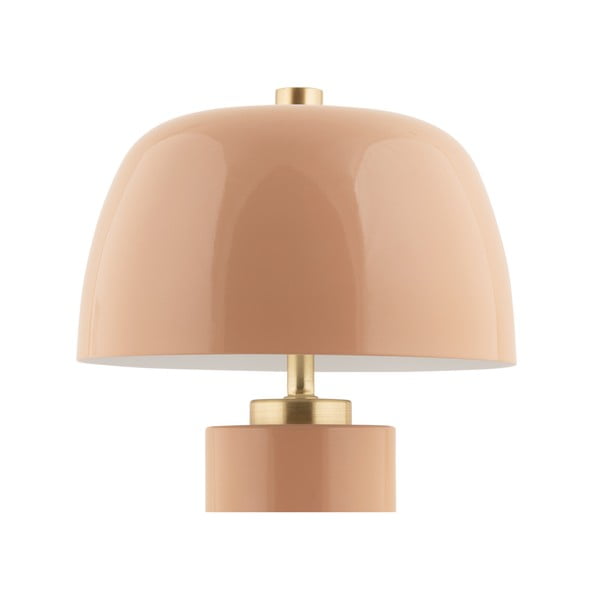 Béžová LED stmívatelná stolní lampa s kovovým stínidlem (výška 30 cm) Freya – Leitmotiv-image-3