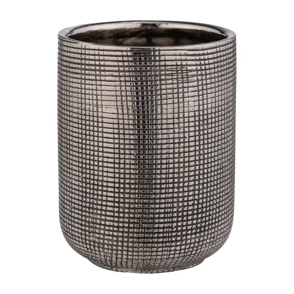 Keramický kelímek na zubní kartáčky ve stříbrné barvě Rivara – Wenko-image-3