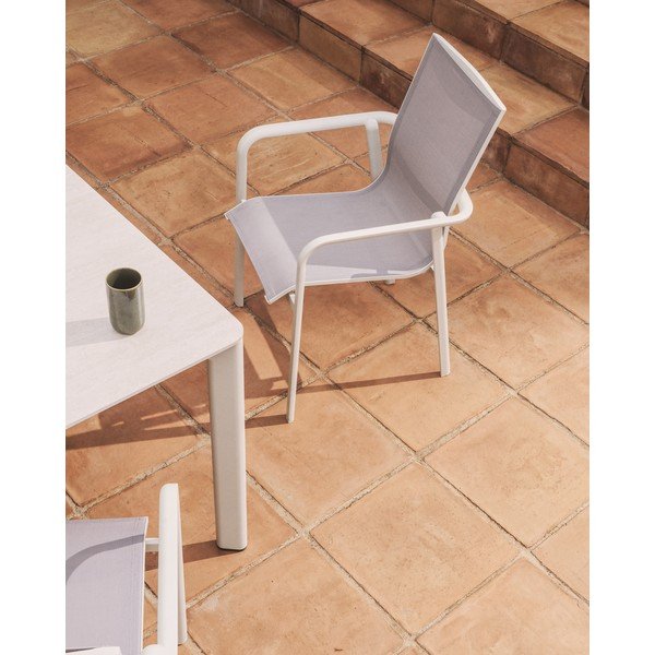 Béžová zahradní židle Canea – Kave Home-image-3