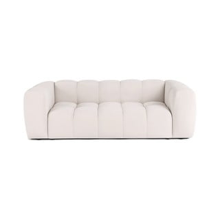Krémová sametová pohovka 225 cm Cube – Bonami Selection