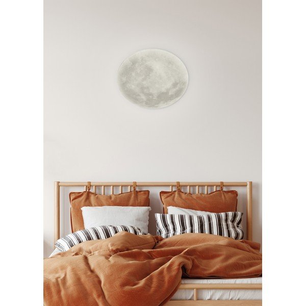 Světle šedé LED dětské stropní svítidlo se stínidlem z akrylového skla ø 40 cm Lunar – Trio-image-3