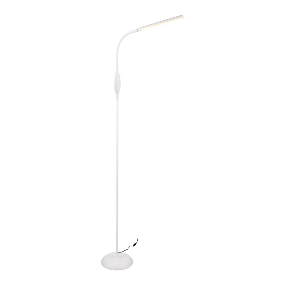 Bílá LED stojací lampa (výška 145 cm) Toro – Trio