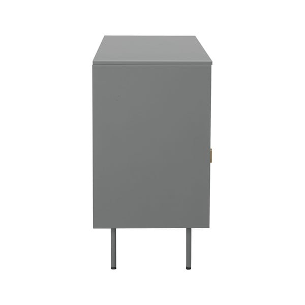 Šedá kovová vitrína 104x80 cm Rosalie – Støraa-image-4