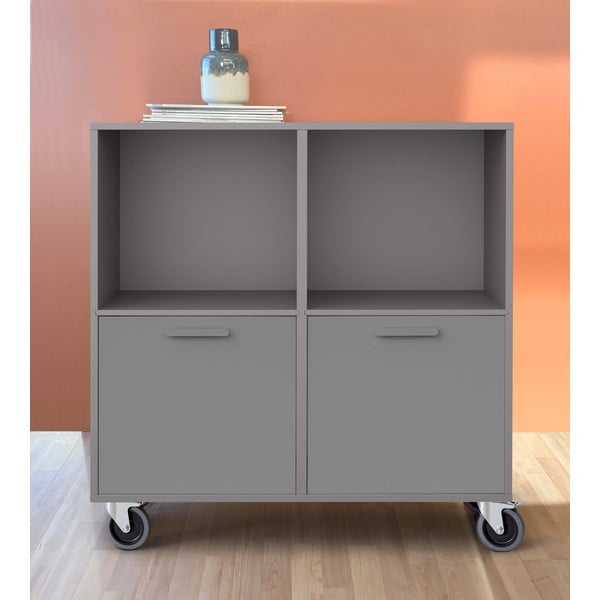 Šedá pojízdná komoda Keep by Hammel-image-1