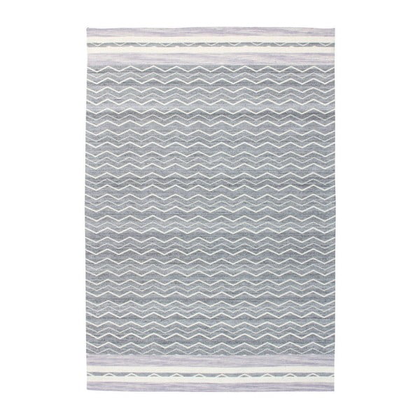 Ručně tkaný vlněný koberec Kayoom Nuance 222 Violett Grau, 120 x 170 cm