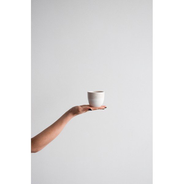 Růžovo-bílý kameninový hrnek ÅOOMI Dust, 200 ml-image-1