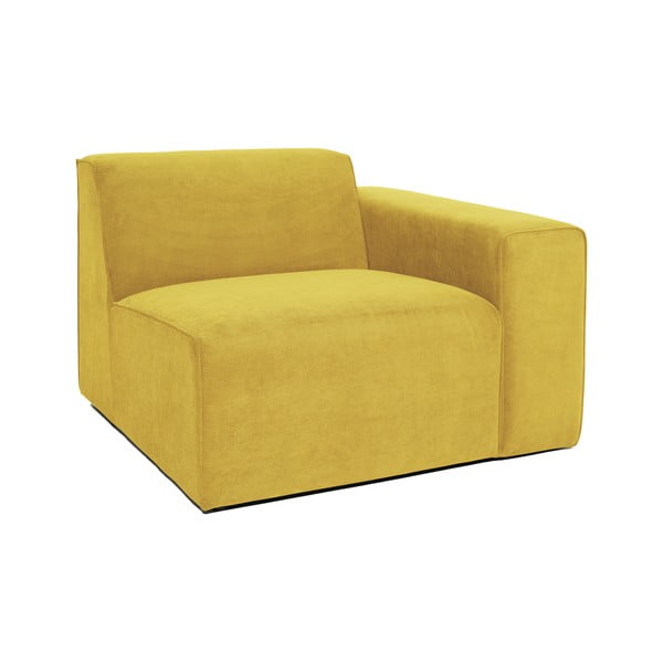 Žlutý manšestrový modul pohovky (pravý roh) Sting - Scandic-image-2