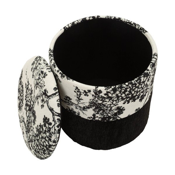 Černobílý taburet Oriental Style – Mauro Ferretti-image-2