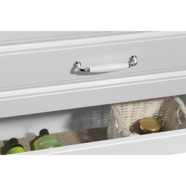 Bílá závěsná skříňka bez umyvadla 57x72,5 cm Favolo – Sapho-image-1