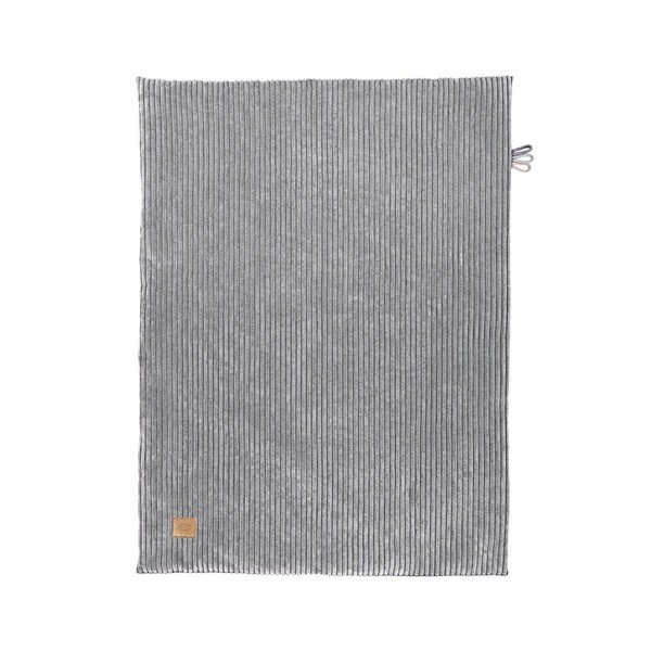 Šedá manšestrová dětská deka 100x77 cm – Meowbaby