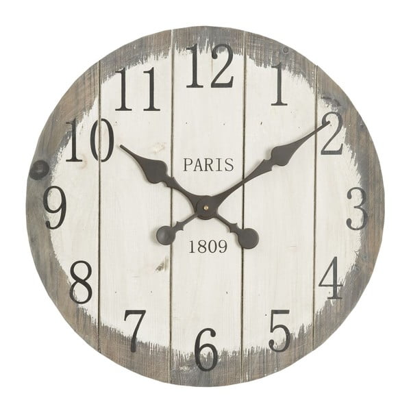Nástěnné dřevěné hodiny Clayre & Eef Country Time, ⌀ 50 cm