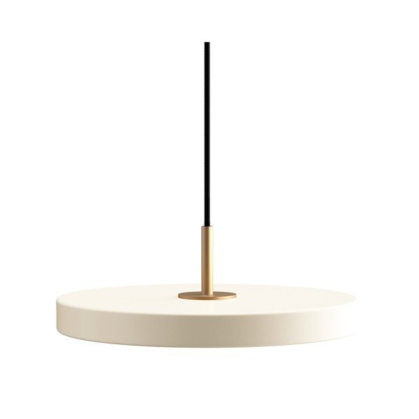 Krémové LED stmívatelné závěsné svítidlo s kovovým stínidlem ø 31 cm Asteria Plus Mini – UMAGE