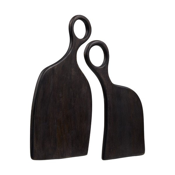 Servírovací dřevěná prkénka v sadě 2 ks 41 x 21 cm Palani – House Nordic-image-3