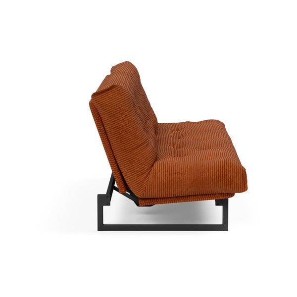 Oranžová manšestrová rozkládací pohovka 200 cm Fraction – Innovation-image-3