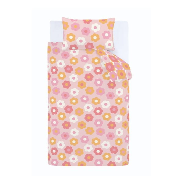 Dětské povlečení na jednolůžko 135x200 cm Retro Daisy – Catherine Lansfield-image-2