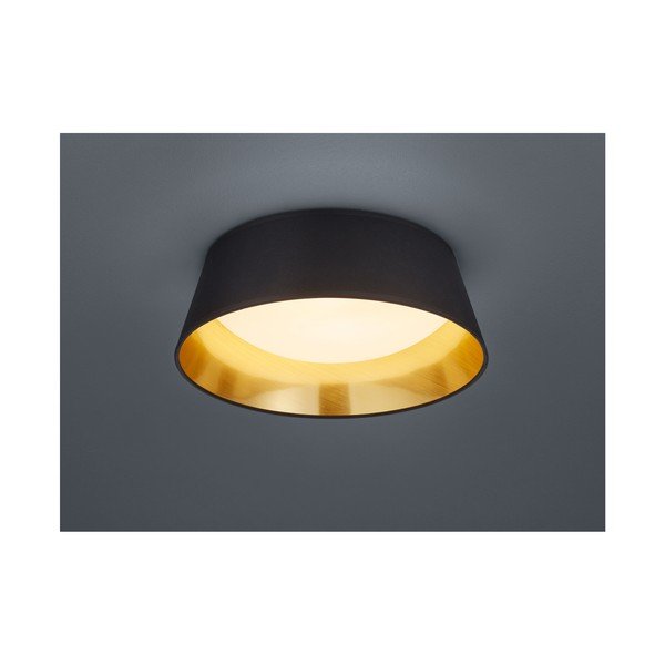 Černé stropní LED svítidlo Reality Ponts, průměr 34 cm-image-1