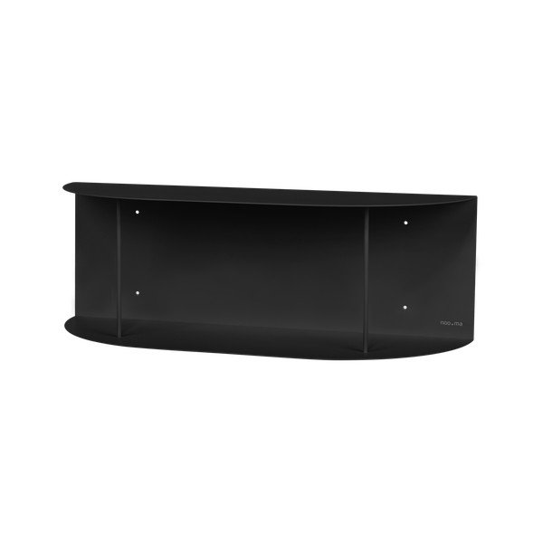 Černá patrová kovová police 60 cm Lina – noo.ma