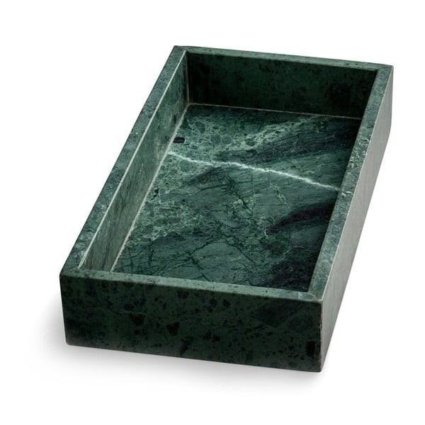 Zelený mramorový podnos NORDSTJERNE, 15 x 30 cm