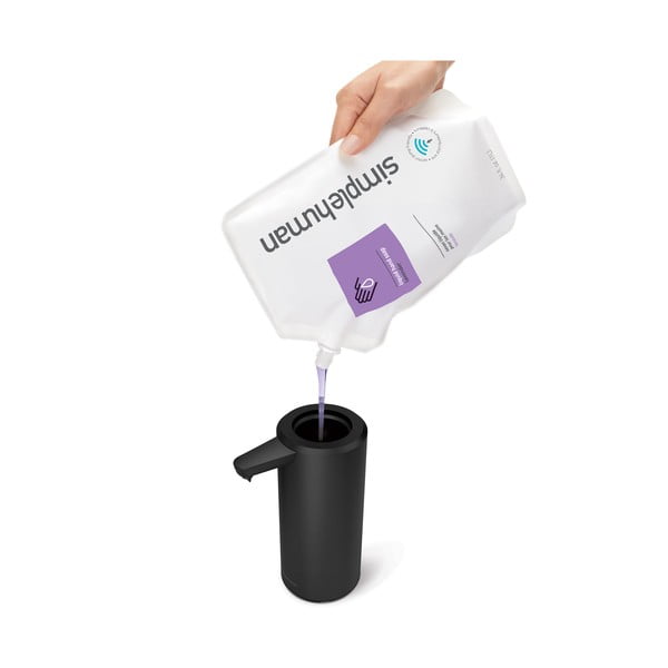Černý bezdotykový ocelový dávkovač mýdla 266 ml – simplehuman-image-4