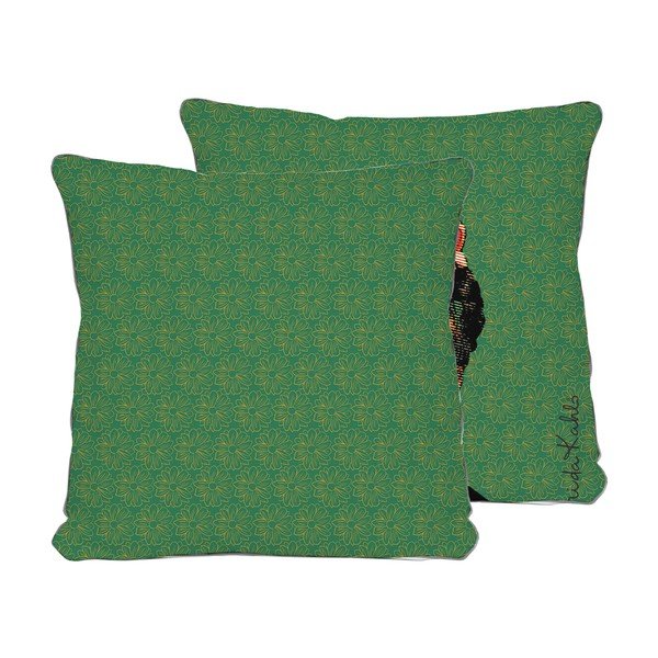 Zelený polštář Madre Selva Frida, 45 x 45 cm-image-3