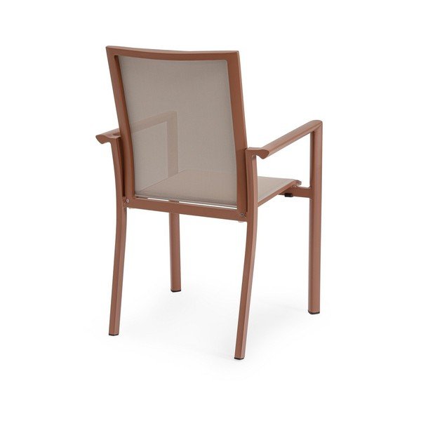 Taupe kovová zahradní židle Konnor – Bizzotto-image-4