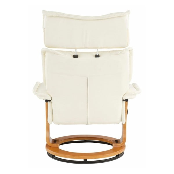 Set krémového křesla a podnožky Støraa Roubaix-image-3