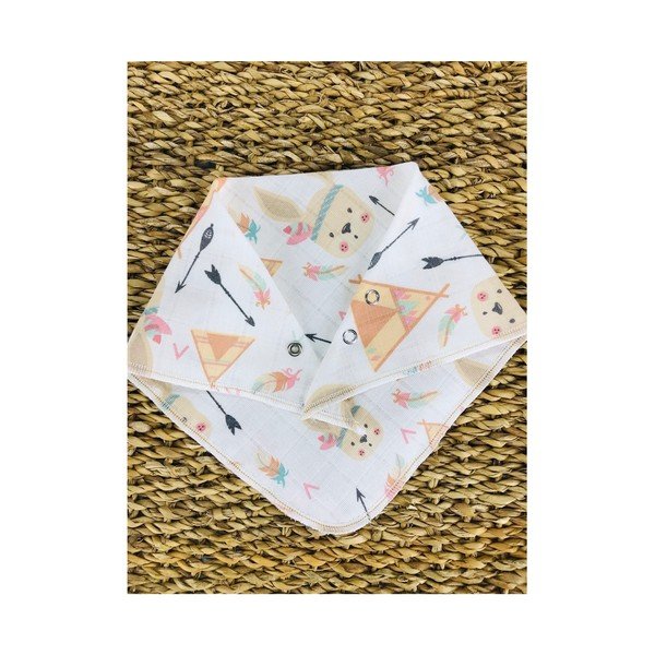 Bílé mušelínové bryndáky v sadě 4 ks Mila - Lydia&Co-image-2