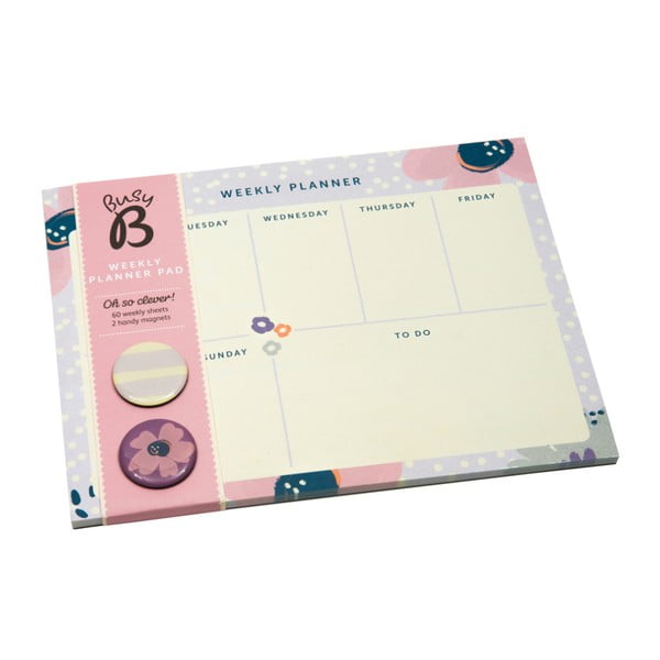 Týdenní plánovač Busy B Planner Pretty/Floral, 60 listů-image-1