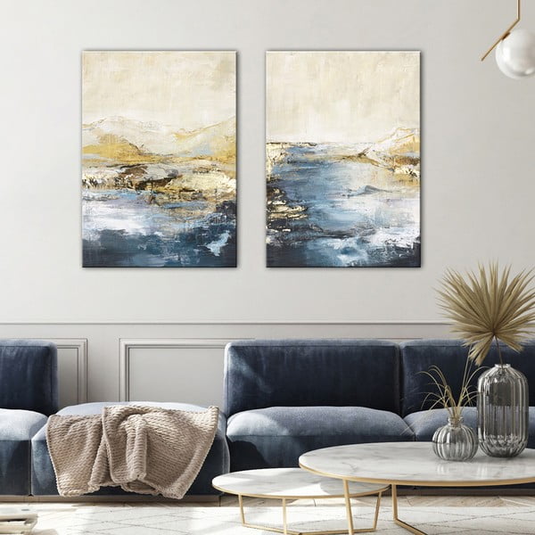 Obraz s ručně malovanými prvky na plátně 60x80 cm Astonish – Malerifabrikken-image-1