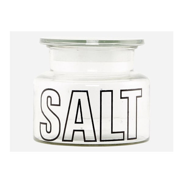 Skleněná dóza Salt