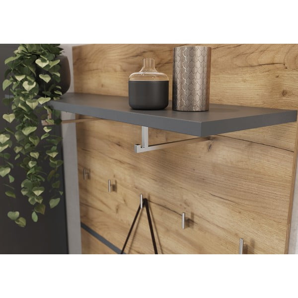 Věšákový panel v dekoru dubu v přírodní barvě Lissabon – Germania-image-3