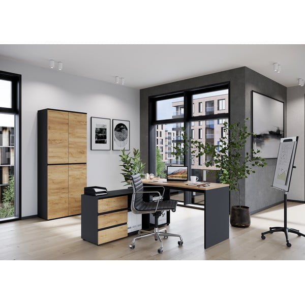 Pracovní stůl v dekoru dubu 146x145 cm Lissabon - Germania-image-1