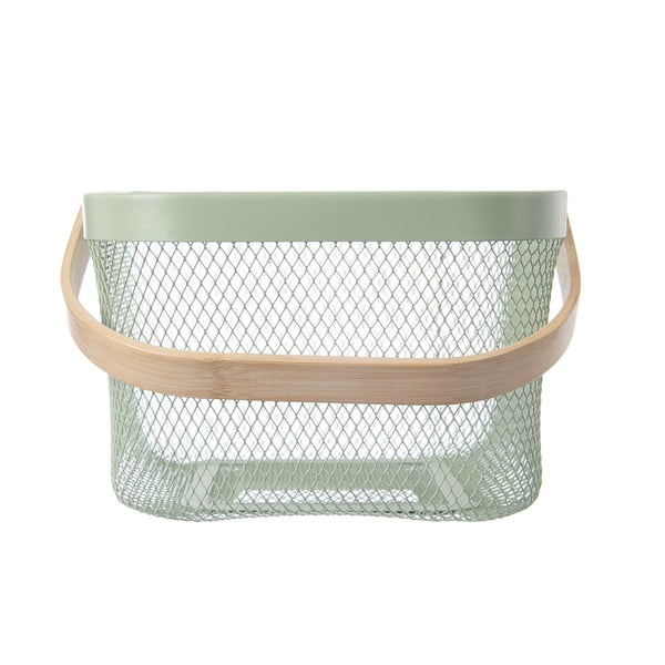 Drátěný kovový košík 24,5x24,5x30 cm Greenish – Orion-image-2