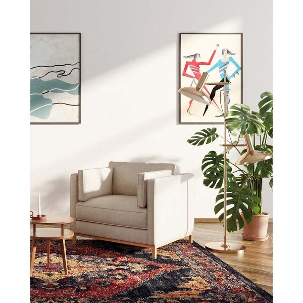 Béžové sametové relaxační křeslo Celerio – Ame Yens-image-4