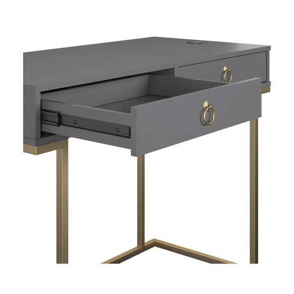 Šedý pracovní stůl CosmoLiving by Cosmopolitan Camila-image-2