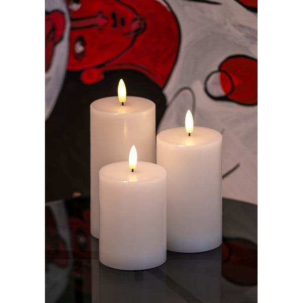 LED svíčky v sadě 3 ks (výška 15 cm) Sille Rechargeable – Sirius-image-2