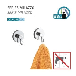 Šedá samodržící sada doplňků do koupelny Milazzo – Wenko