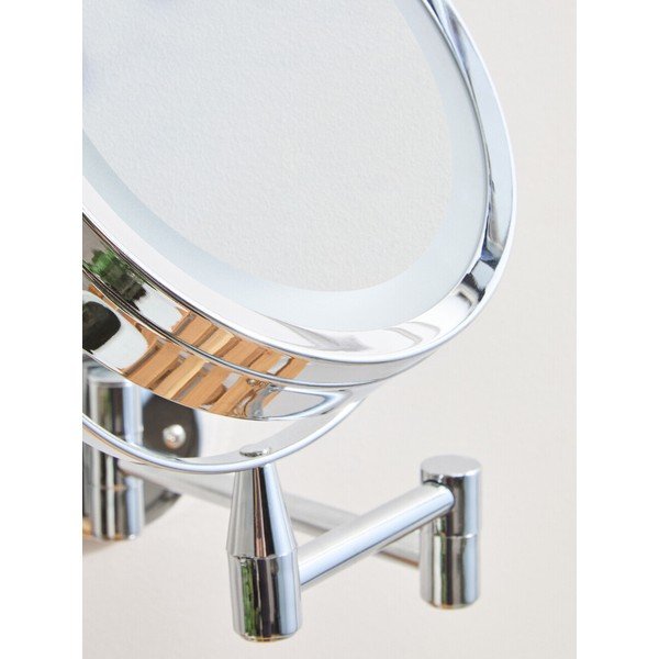 Kosmetické zrcadlo s osvětlením/zvětšovací (zvětšení 2x) 18x29 cm Cassini – Premier Housewares-image-3