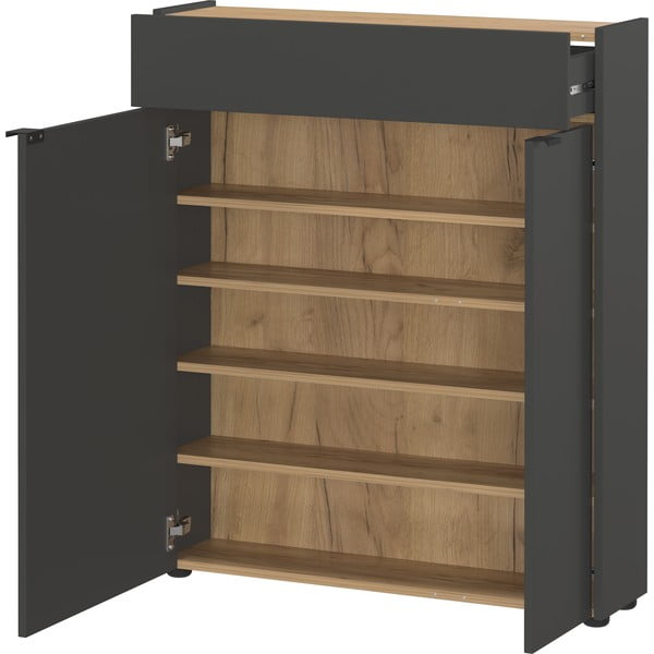 Antracitová skříňka 82x102x22 cm Ameca – Germania-image-2