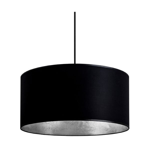 Černo-stříbrné závěsné svítidlo Bulb Attack Tres, ⌀ 40 cm