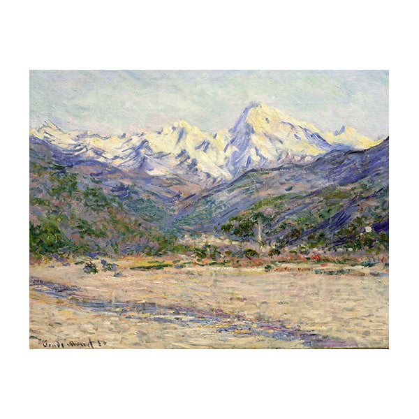 Obraz Claude Monet - The Valley of the Nervia, 90x70 cm