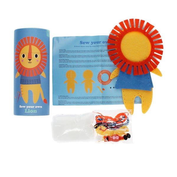 Kreativní sada Sew Your Own Lion – Rex London