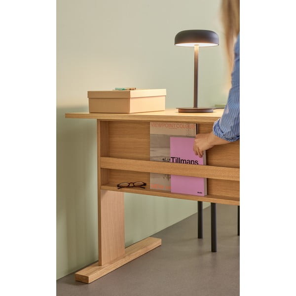 Černá LED stmívatelná stolní lampa (výška 37 cm) Velo – Hübsch-image-4