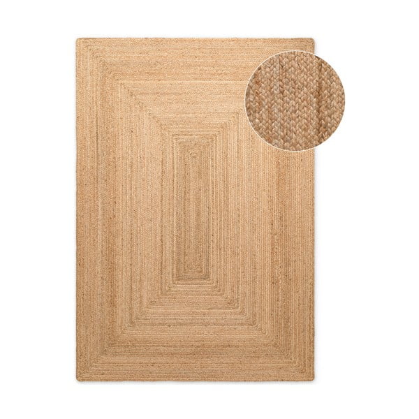 Oboustranný/ručně tkaný jutový koberec v přírodní barvě 160x230 cm Sharmila Natural Brown – Hanse Home