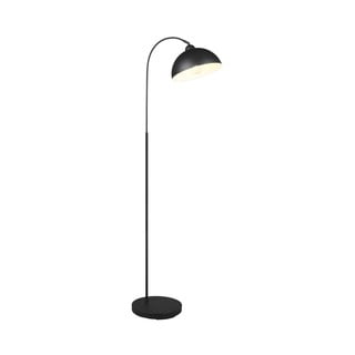 Černá stojací lampa s kovovým stínidlem (výška 170 cm) Sierra – Trio