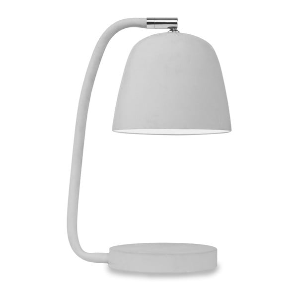 Šedá stolní lampa s kovovým stínidlem (výška 28 cm) Newport – it's about RoMi